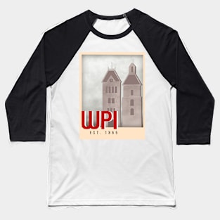 WPI Travel Poster Baseball T-Shirt